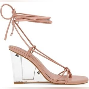 Wild Pair Santeago Strappy Wedge‎ Heels - Size 9